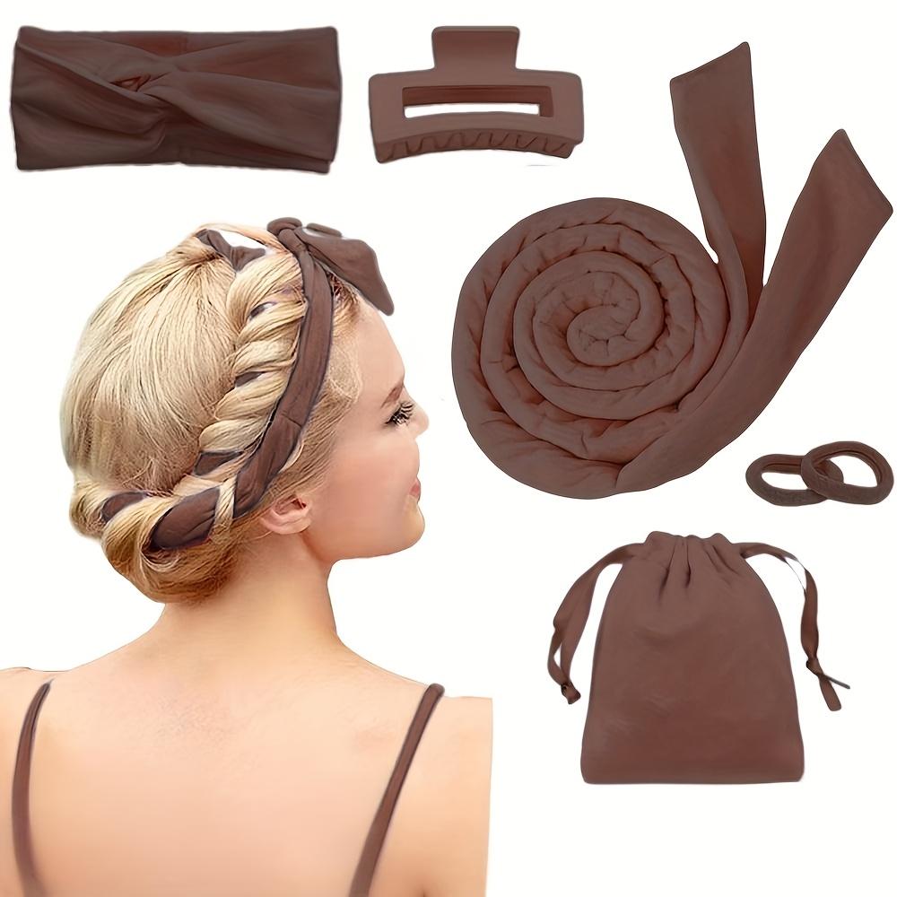 4/6/13PCS Styling Kit -Heatless Silk Curler with Sleeping Mask and Shower Cap for Women and Girls Beauty Kit for Travel and Home