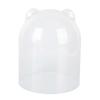 Makeup Brush Holder Organizer with Lid Desktop Rotating Dustproof Cosmetics Storage Container White