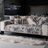 Gradient Colour Rabbit Plush Sofa Cover Thickened Non-Slip Sofa Cover Living Room Soft Sofa Decorative Backrest Towel Pillowcase