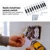 Type 86 Junction Box Repairer Tool Strut Bolt Wrench Wall Switch Outlet Repair Fastener Set 86 Insulation Strut