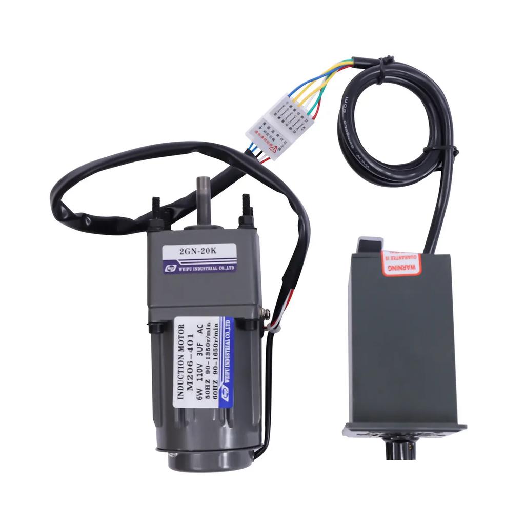 110V Gear Motor Speed Controller Adjustable 0-68RPM 20K Reduction Ratio Industrial Use