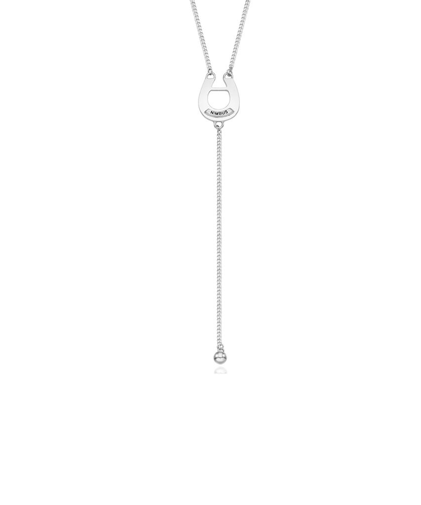 Nimbus Horseshoe Drop Ball Y Chain Necklace
