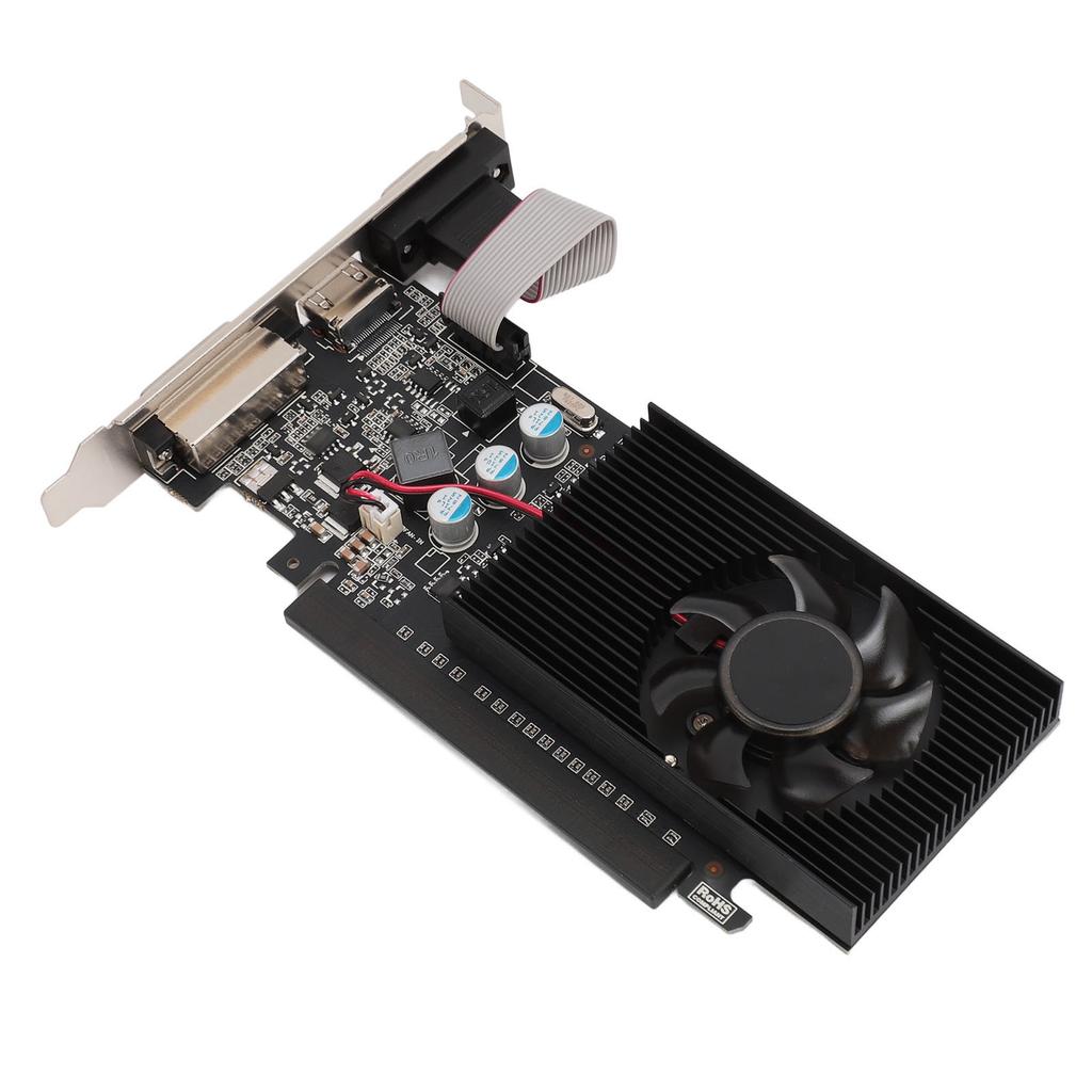 GT705 1GD3 Graphics Card 1GB DDR3 64bit PCI Express 2.0 16X Efficient and Quiet Gaming Graphics Card with Cooling Fan