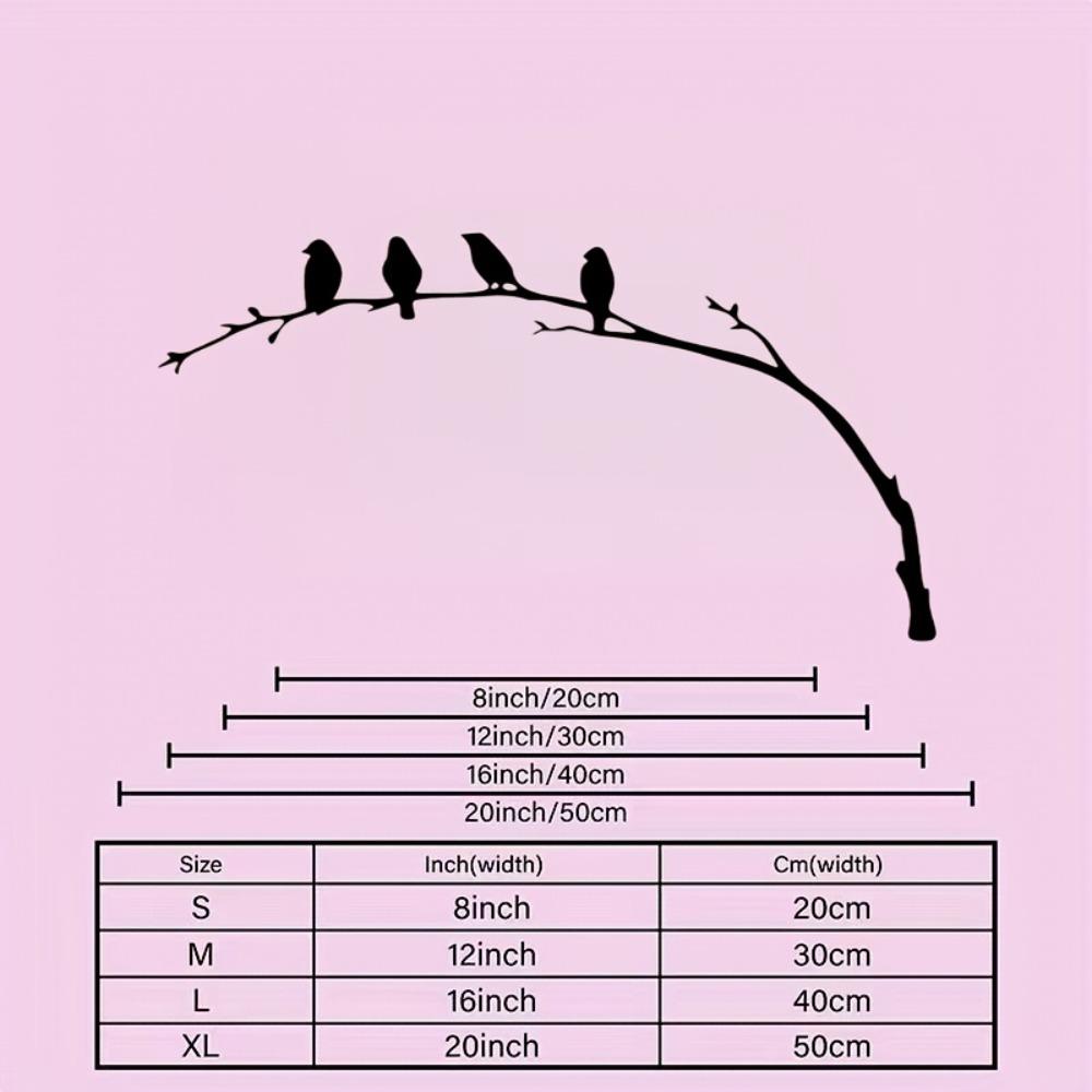 

1pc Birds Branches Metal Wall Art Nature Inspired Home Decor Housewarming Birthday Valentine Family Gift S-7.87inch