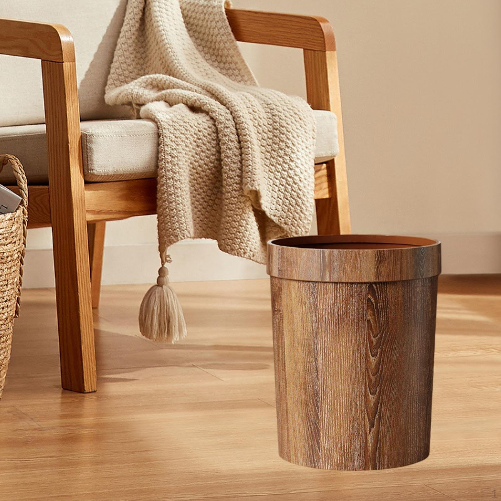 

Мусорный бак, бытовая ,, круглый мусорный бак, мусорный контейнер, мусор для кухни общежития коричневый