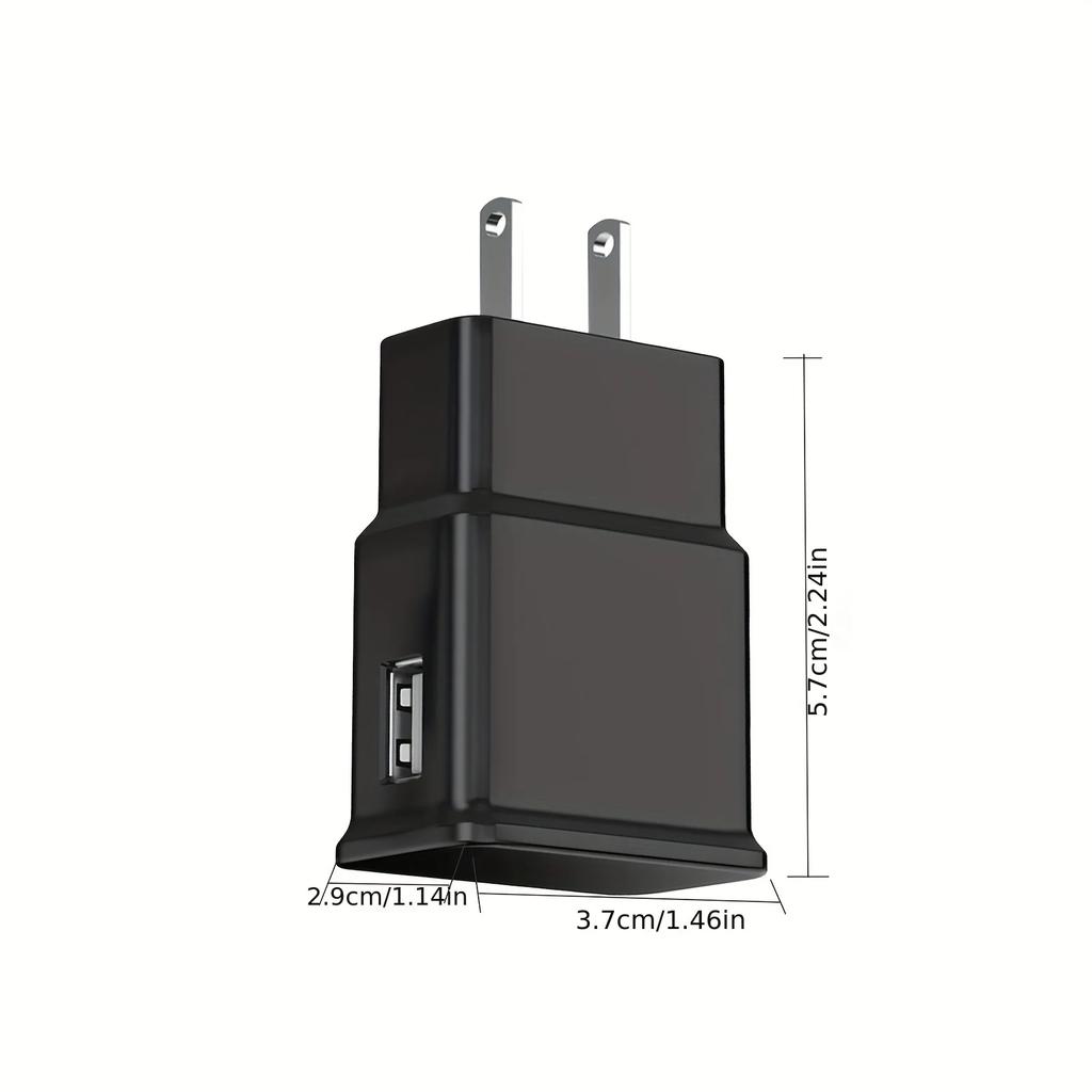 4FT Long USB-C Fast Charging Cable with 12W Power Adapter - Rapid Travel Charger for Samsung Galaxy