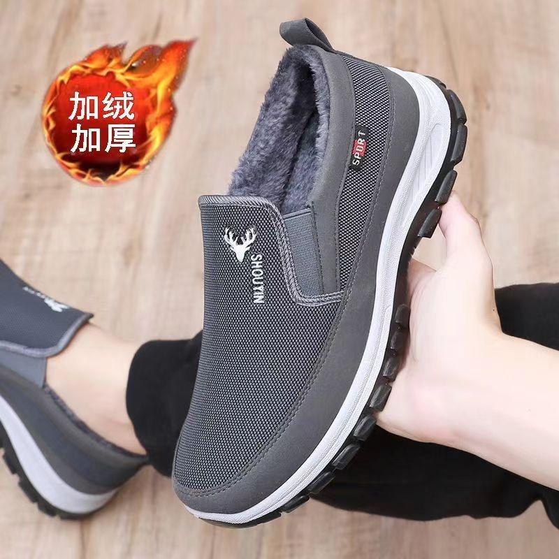 Spring new cloth shoes walking shoes men's casual shoes low-top soft-soled canvas shoes medium and old shoes