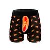 Temu Digital Printing Men's Breathable Boxer Briefs - Comfortable European & American Style Underwear