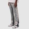 DRIPX Jeans Lavati Uomo Vintage Caviglia Pantaloni Vita Media Tasche Bottone Zip Chiusura Denims Usurati Streetwear Pantaloni Dritti