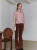 CLUNY Wool Two Way Zipup Knit Cardigan - Gray