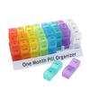 Monthly 32 Grids Pill Box Case Container Organizer Travel Pill Case Storage Box Organizer One Month Pill Medicine Container
