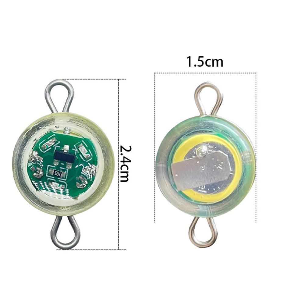 LED Fishing Lure Trap Light Eye Shape Mini Attracting Fish Lamp Soomth Waterproof  Plastic for Angler Supplies