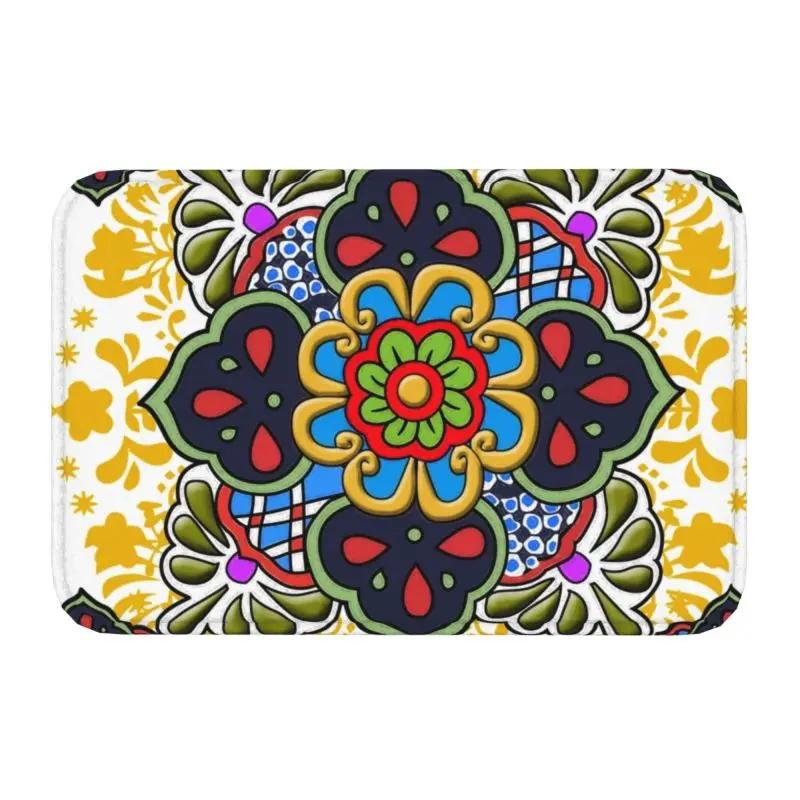 Day Of The Dead Kitten Cat Sugar Skull Front Floor Door Entrance Mats Outdoor Mexican Halloween Floral Doormat Garden Carpet Rug