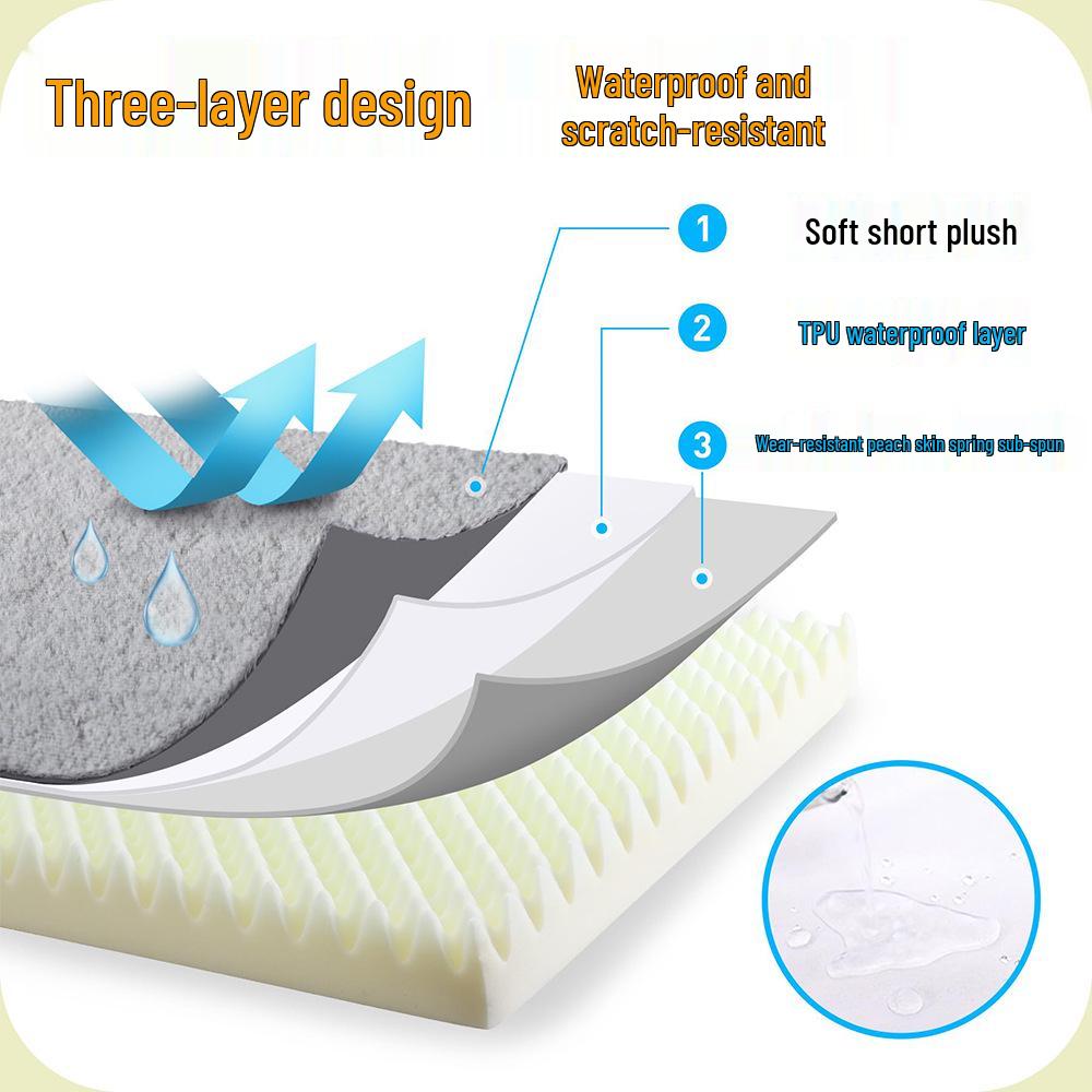 All-Season Bite-Resistant Pet Mat: Washable Non-Slip Dog & Cat Cushion