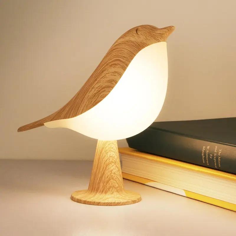 

Creative Magpie Aromatherapy LED Night Light – Rechargeable Touch-Sensitive Bedside Lamp for Car and Bedroom, Bird-Shaped Light Yellow жовтий