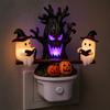 Halloween Reading Book Seesaw Night Light with US Plug for Home Decor