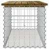 VidaXL Design Gabion Garden Bench 103x44x42 Cm Impregnated Pine Wood 834361