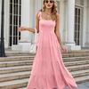 Fashion Bohemian Style Beach Dresses For Women Sleeveless Sexy Backless Maxi Sling A-line Dress Casual Party Vestidos 2024 Summer