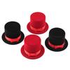 1 Piece Red/Black Top hat Jewelry Box Velvet wedding Ring box Necklace Display Box Gift Container Case for Jewelry Packaging