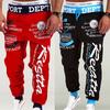 Classic Men's Letter Sport Sweat Pants Jogging Jogger Trousers Tracksuit Bottoms With Stylish Drop Crotch Design