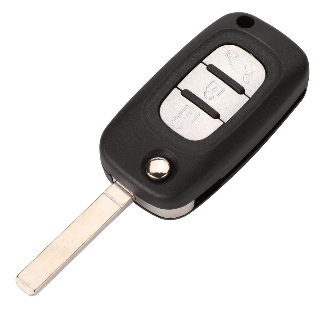 Renault 3-Button Folding Remote Key Shell - Smart Replacement (No Logo)