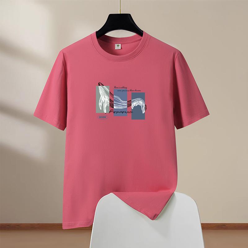 

Мужские футболки Летняя мужская одежда Футболка с коротким рукавом Повседневные футболки больших размеров для пар Креативные спортивные топы с принтом кита 6XL розы красного