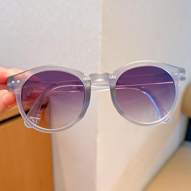 Children's Colored Sunglasses  Foldable Round Frame Sun Glasses Boys And Girls UV400 Ultraviolet Eyepiece For Ages 2-8 Years Kid