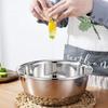 3Pcs Stainless Steel Vegetable Slicer Grater Tool Potato Shredder Mandoline Slicer Food Processor with Drain Basket Anti Cut Hand Guard Kitchen Gadget