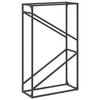VidaXL Portant de bois chauffage noir 60x25x100 cm, support à bûches de cheminée, support à bûches, support à bûches, 864327