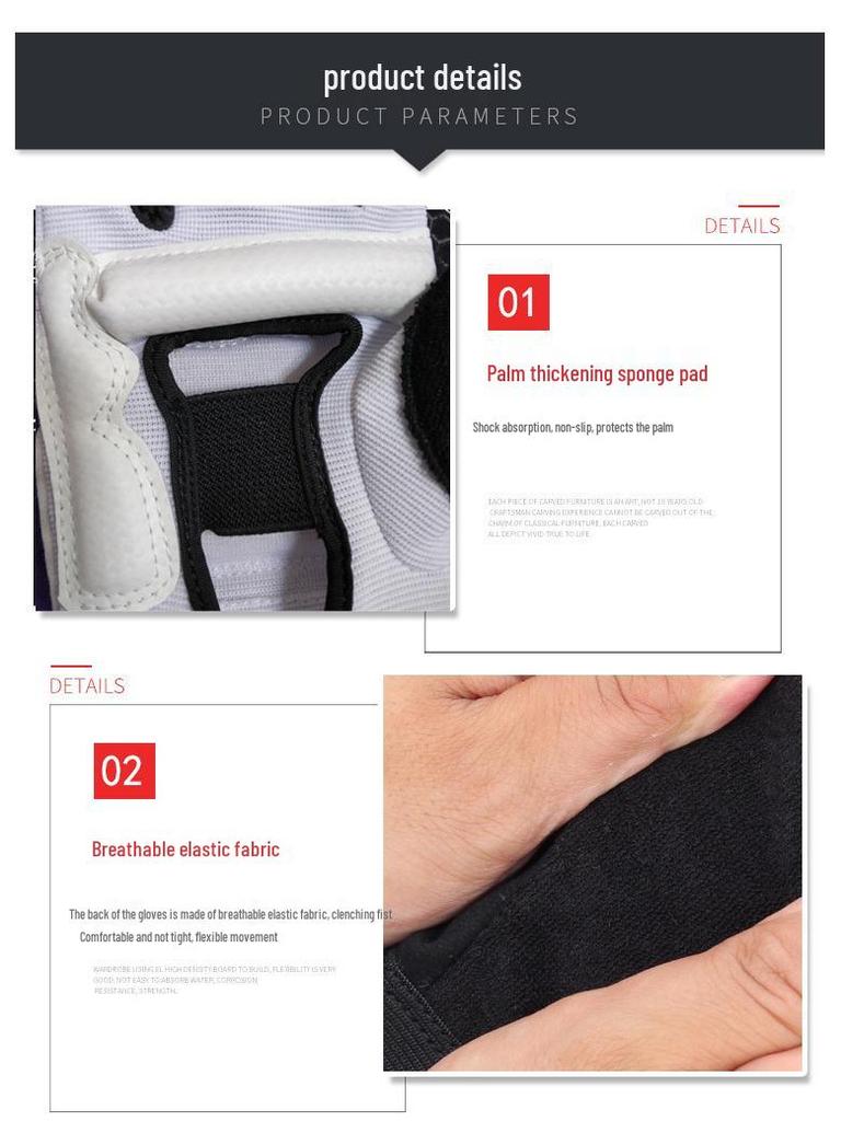 Halbfinger-Boxhandschuhe für Erwachsene und Kinder - Taekwondo, Sanda, MMA-Training