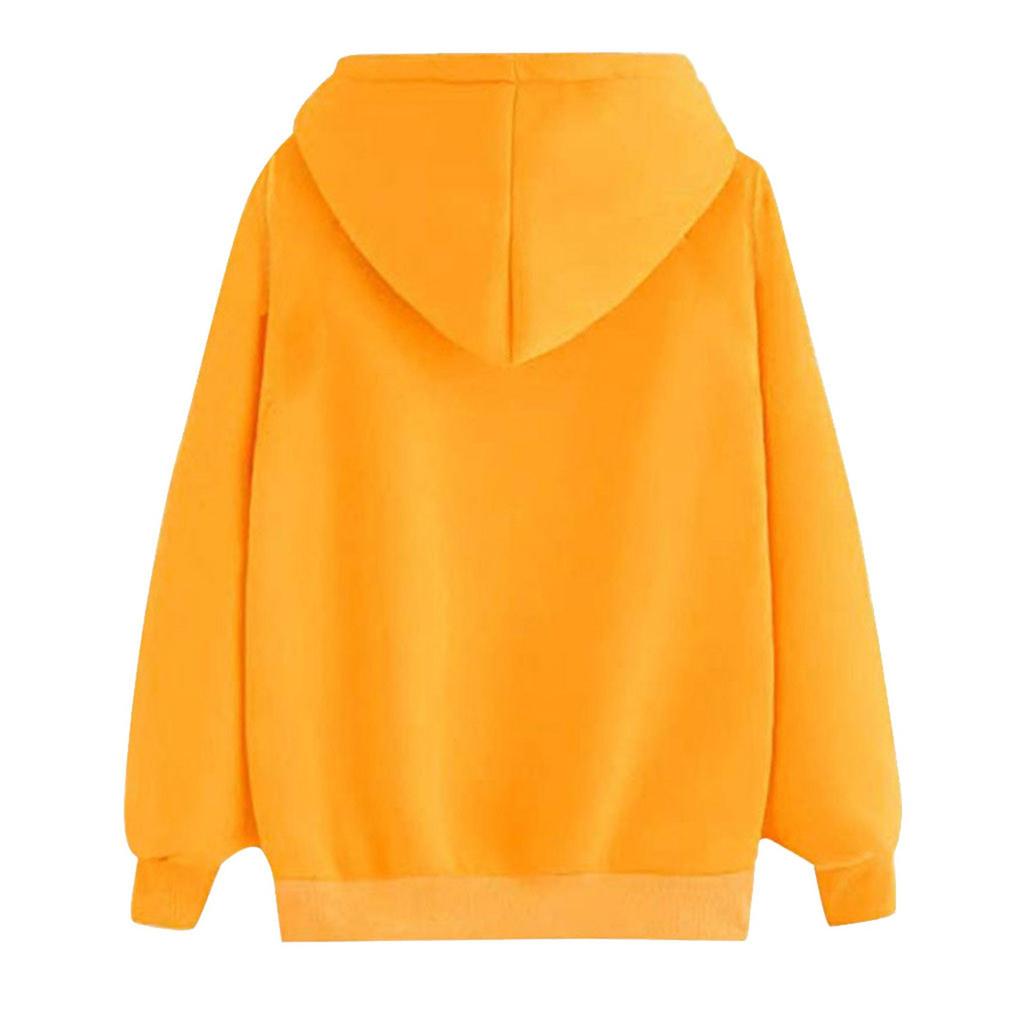 Modischer Damen-Sweatshirt-Mantel zum Valentinstag, fester Kapuzenpullover mit Kordelzug, lässig, langärmelig
