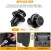 GOOACC GRC-18 100 Stück 7mm 8mm 10mm Nylon-Druckspreiznieten Ersatzkit, Stoßfängerbefestigung Nietenclips GM 21030249 Ford N807389S
