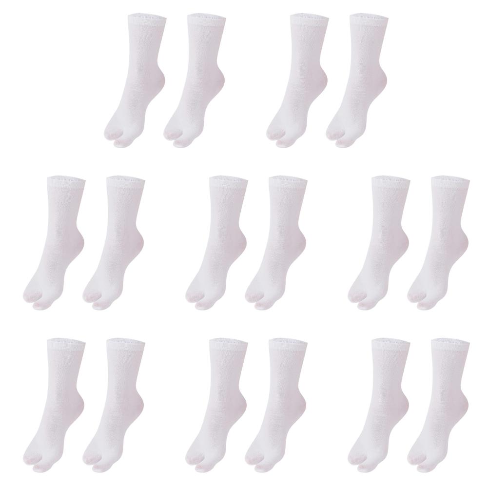 

Носки-сабо унисекс. Моющиеся носки с разделителем пальцев для повседневного ношения. (белый)