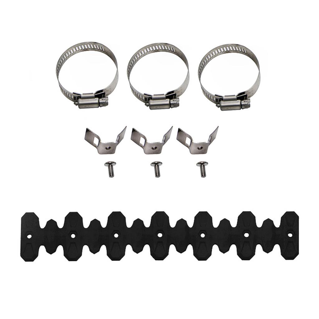 Motorrad-Auspuff-Isolierung Schalldämpfer-Schutzabdeckung Flexibler Auspuff-Hitzeschild für 4-Takt-Fahrräder Kopfrohrschutz