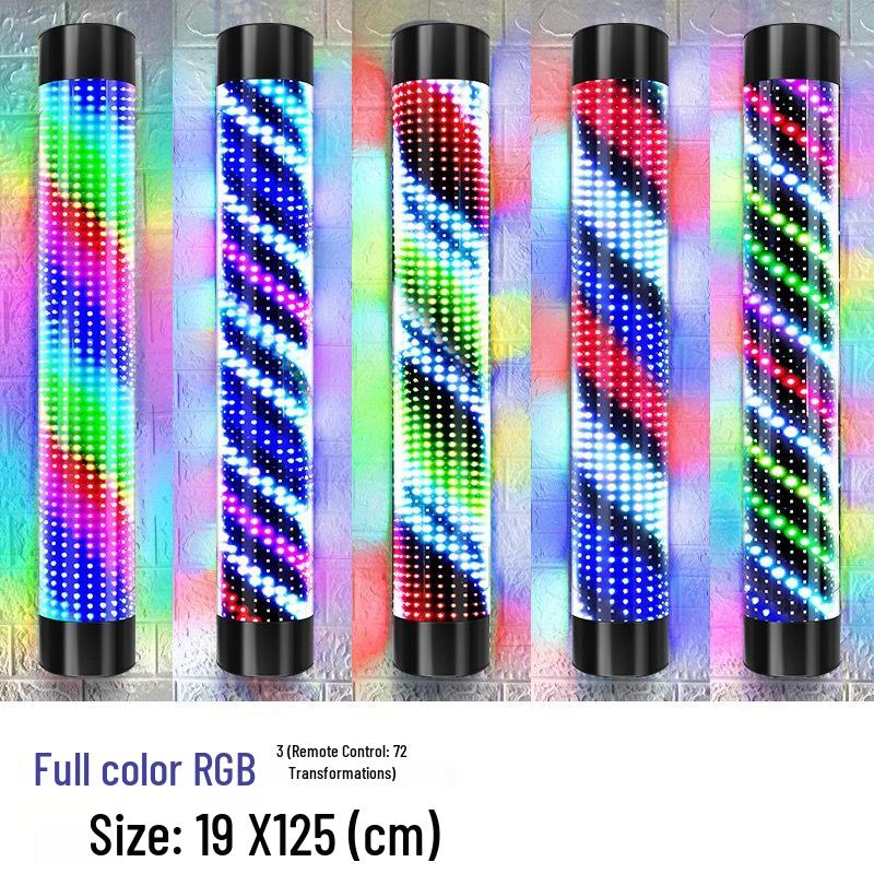 Wall-Mounted Waterproof LED Rotating Barber Shop Light Box