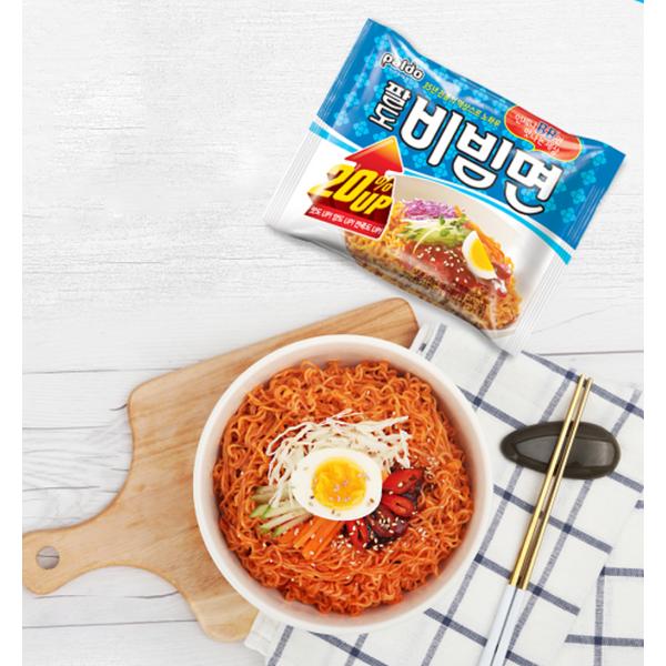 Paldo bibim noodles 156g, 20 pieces