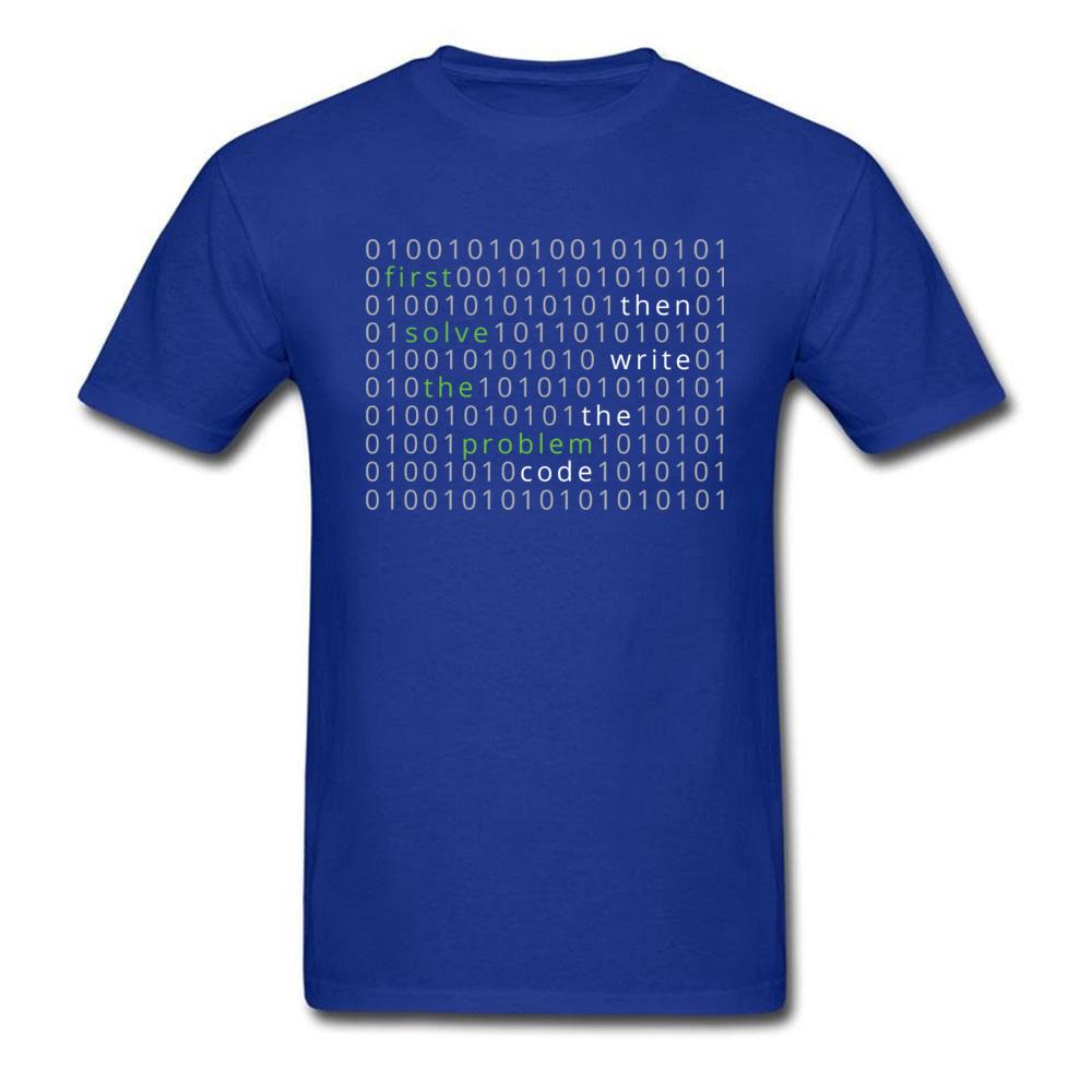 WordCloud First Solve the Problem Code Tshirts Program Hacker Problemmer IT Computer Camisa Tops & Tees Men Funny O-Neck