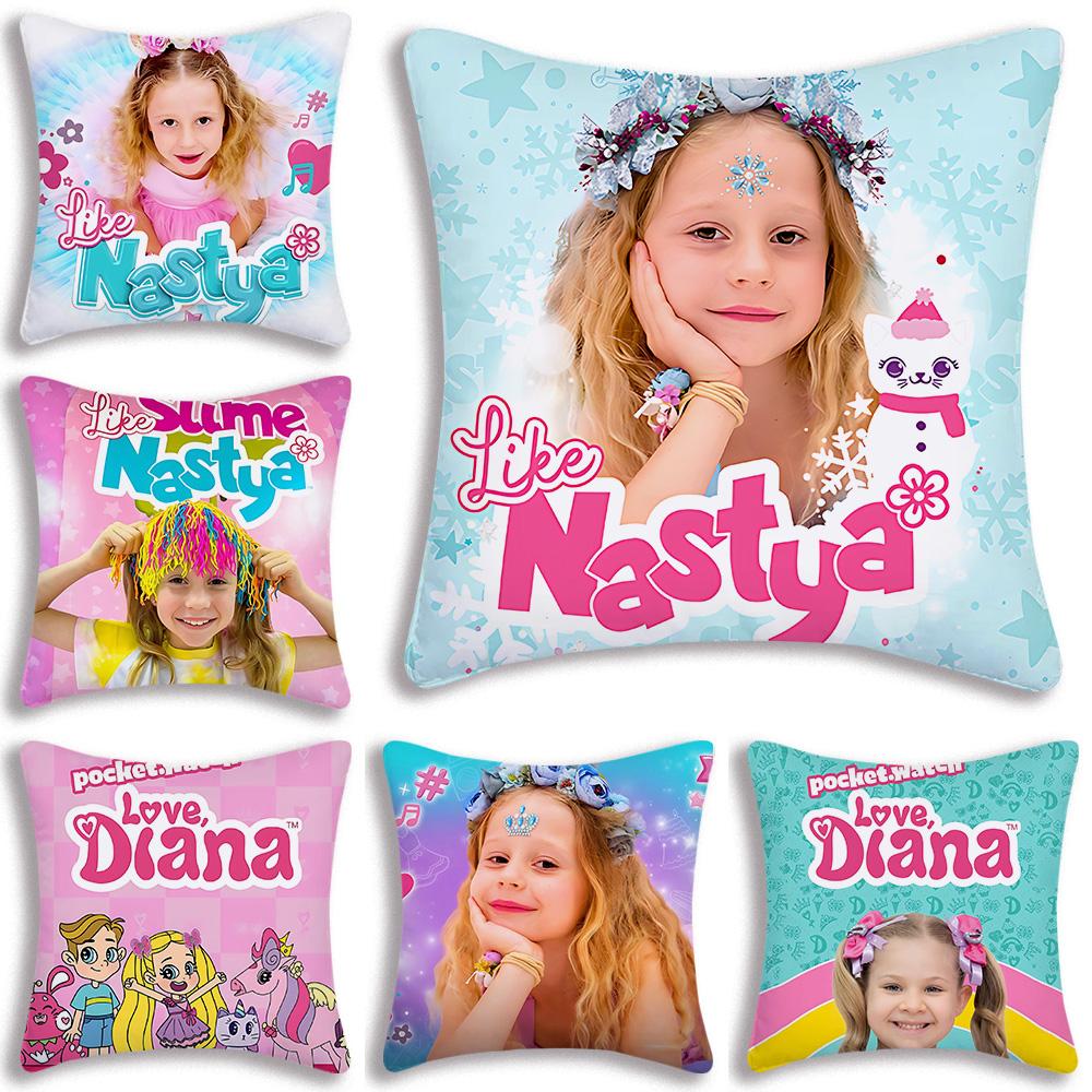 Cute Love For Dianas Pillow Covers Cartoon Sofa Decorative Home Double-sided Printing Short Plush Cute Cushion Cover