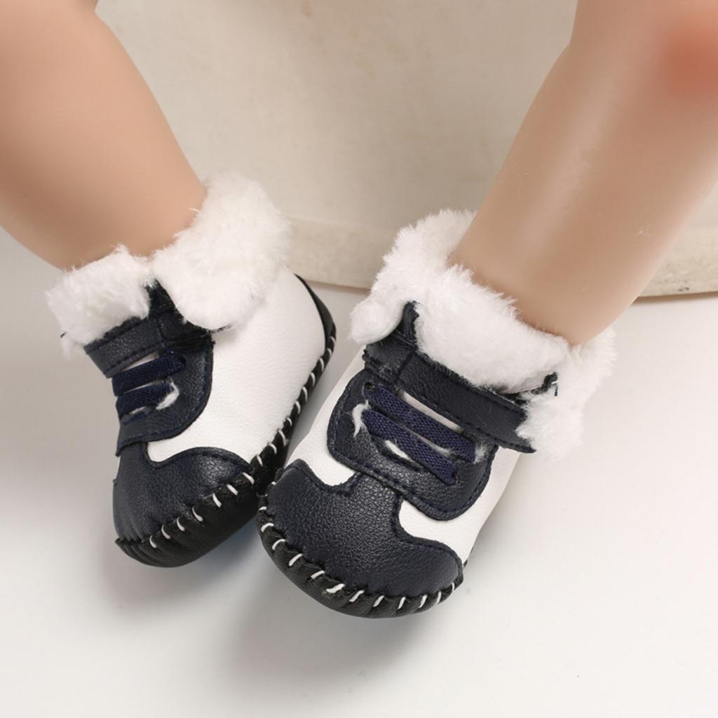 Baby Snow Boots for 0-12 Months Boys Girls Soft Lined Warm Winter Shoes