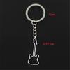 Fashion Hollow Guitar 40x17mm Pendant 30mm Key Ring Metal Chain Bronze   Men Car Gift Souvenirs Keychain