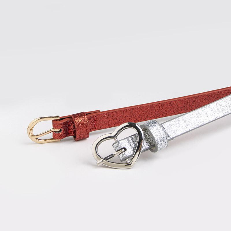 Waist Girl Kids Belt With Silver Heart Unicorn Pattern For Spring Accessory Fashion