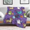 Crazy Halloween Night Throw Blanket Cozy Light Blanket for Travel Camping Picnic
