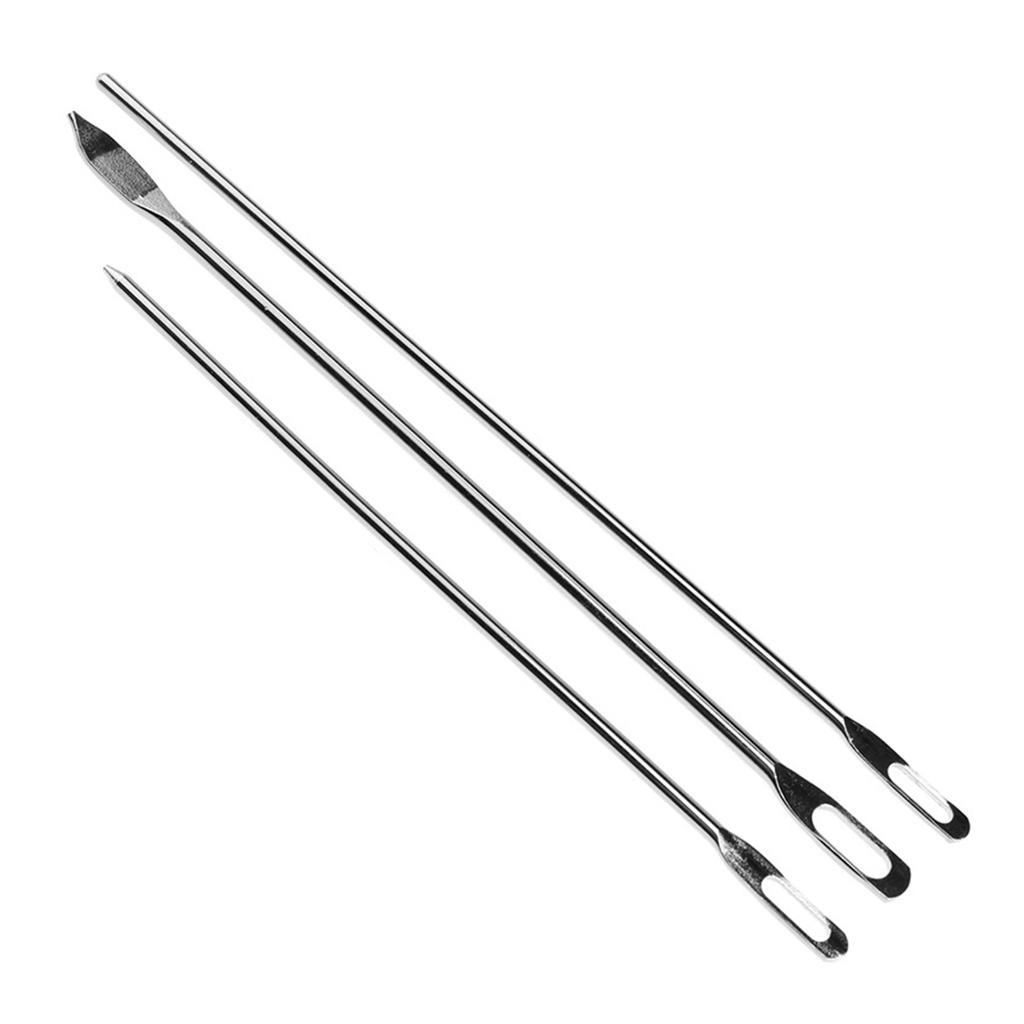 3Pcs Stainless Steel Drawstring Threader Elastic Cord Threader Waistband Threading Tool for Elastic Band Threading