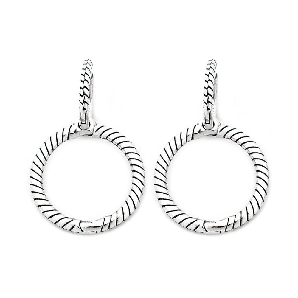 

Pandora Moments Charm Double Hoop Earrings 299562C00