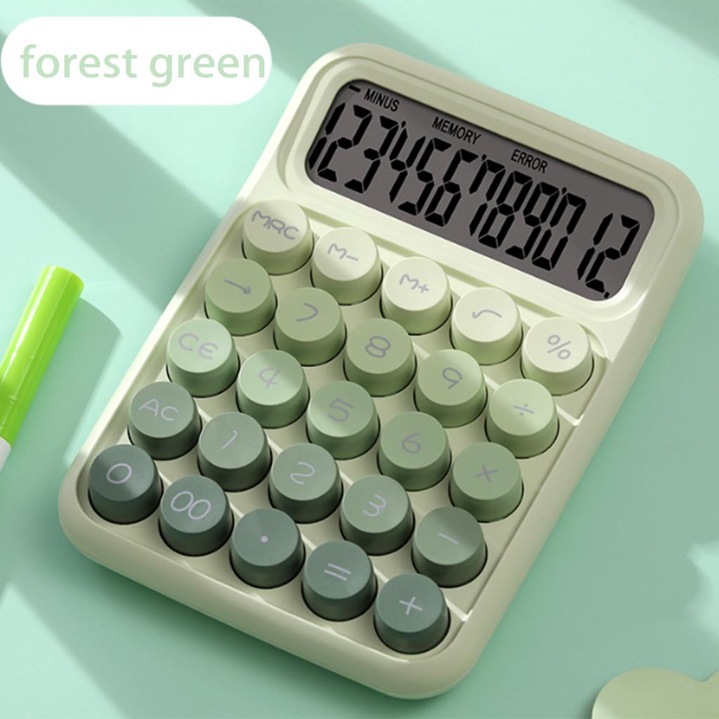 Big Button Calculator 12-bit Big Screen Calculator with High Value and Cute Little Fresh Calculator
