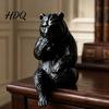 Creative Gifts for Animal Lovers 3D Print Bear Figurine Statue Matte Resin Relief Sculpture Nordic Office Desk Aesthetic Decorations Minimalist
