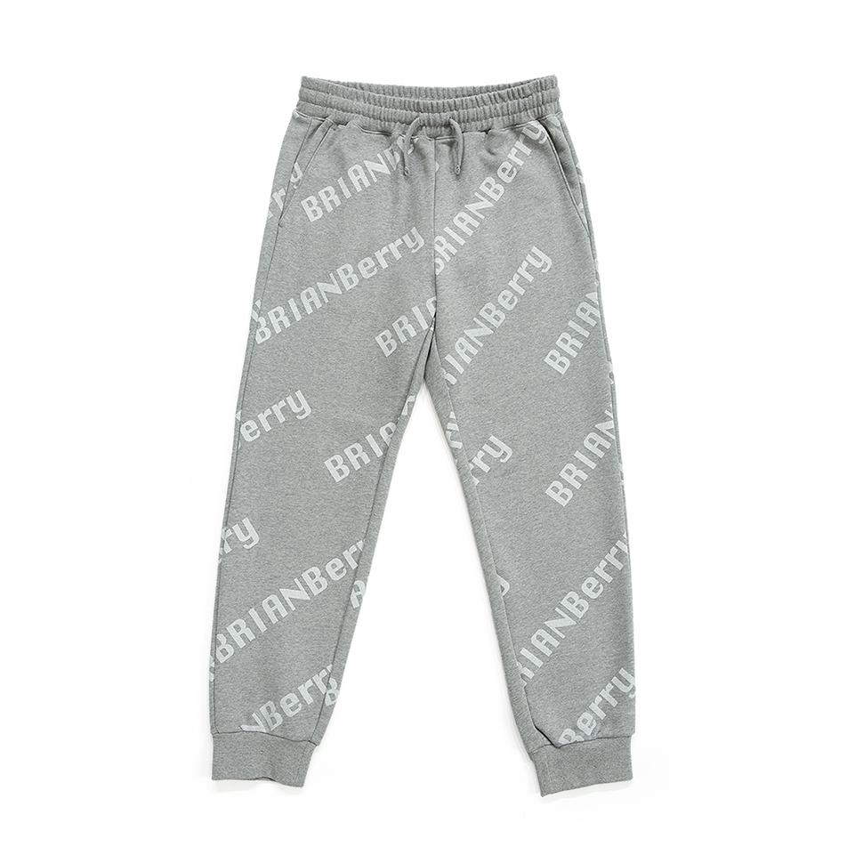 BRIAN BERRY Jace Logo Pants_Heather Gray