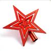 Christmas Five-Pointed Star Tree Topper: Three-Layer Electroplated Plastic Decoration