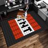 Blocky Pixel Game Print Area Rug - Soft, Washable Non-Slip Indoor Mat for Office Chairs, Living Room, Home Office Decorative Rug