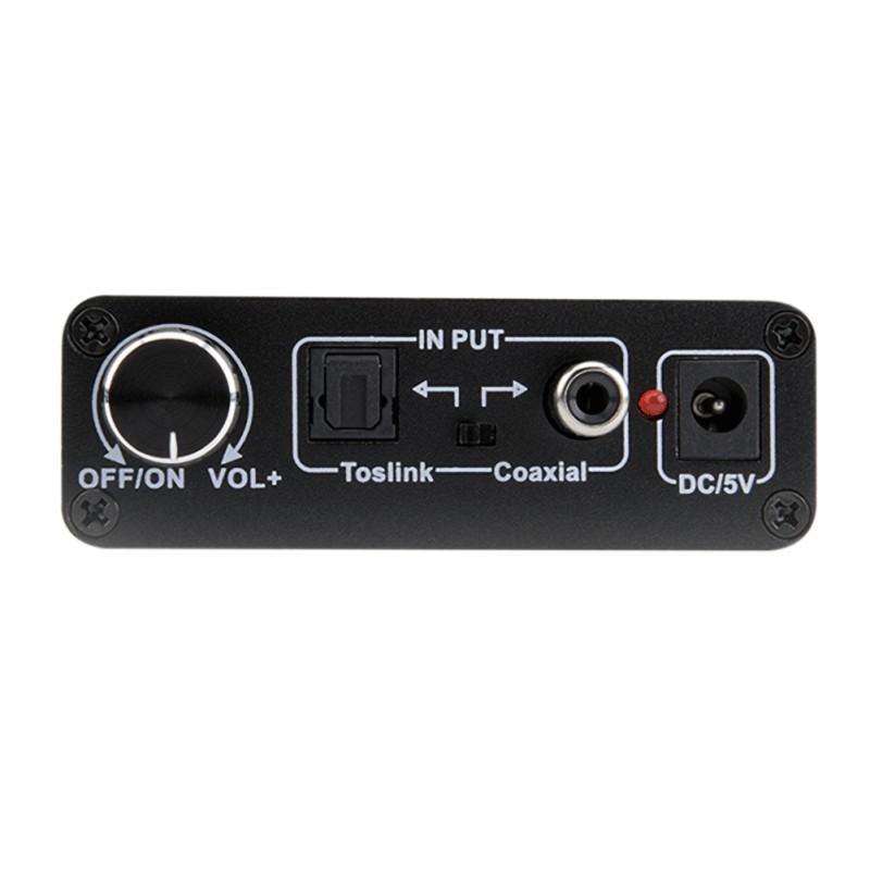 Digital To Analog Audio Converter with USB Cable Toslink Optical To Analog L/R RCA Audio